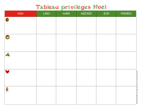 Tableau privilèges-Noël