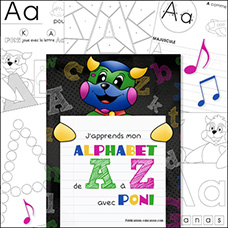 Japprends mon alphabet de A à Z avec Poni