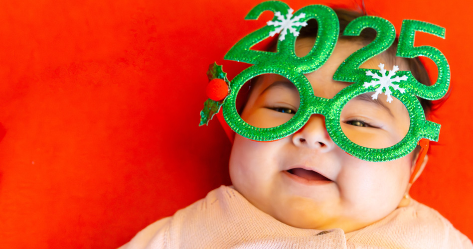 Thème Bonne année pour les poupons et trottineurs