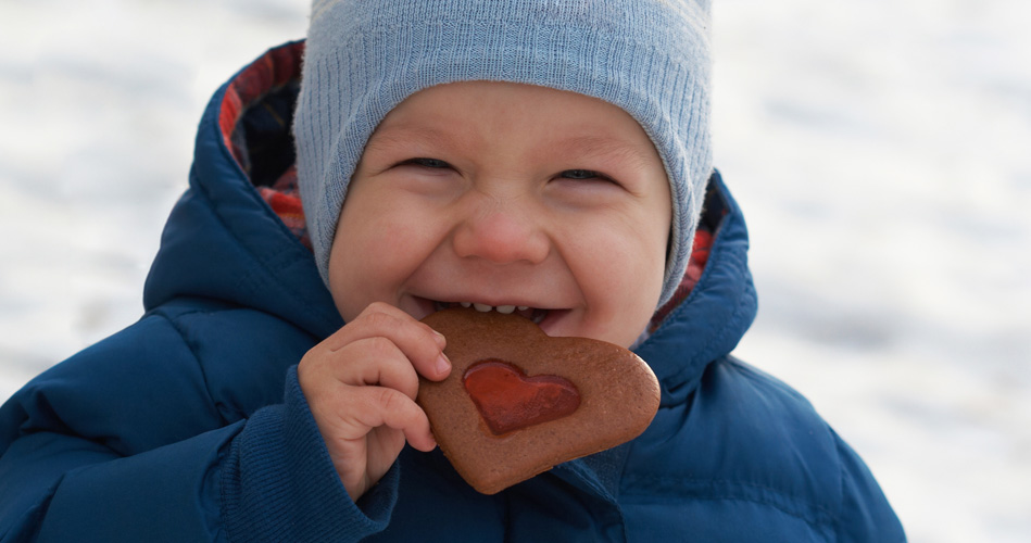 Thème sur la Saint-Valentin avec les poupons et trottineurs