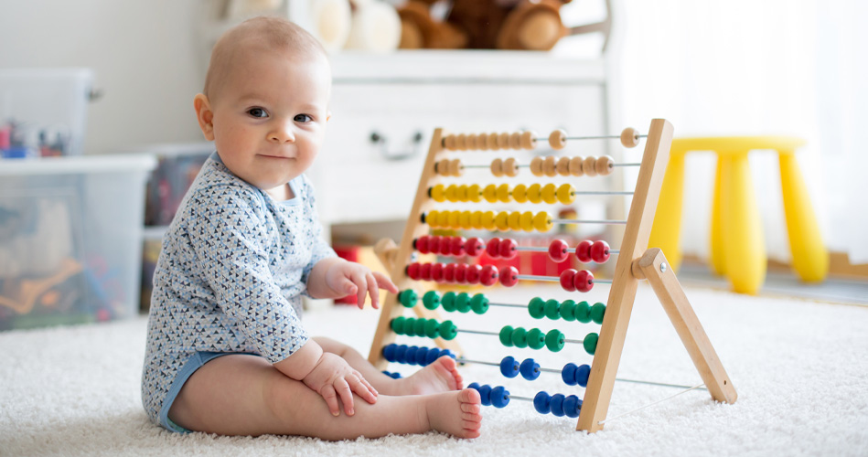 Thème sur léveil aux mathématiques avec les poupons et trottineurs