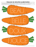 Tracage de groupes alimentaires