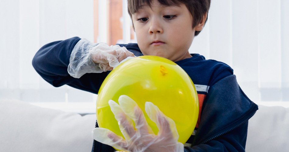 Une aiguille dans un ballon