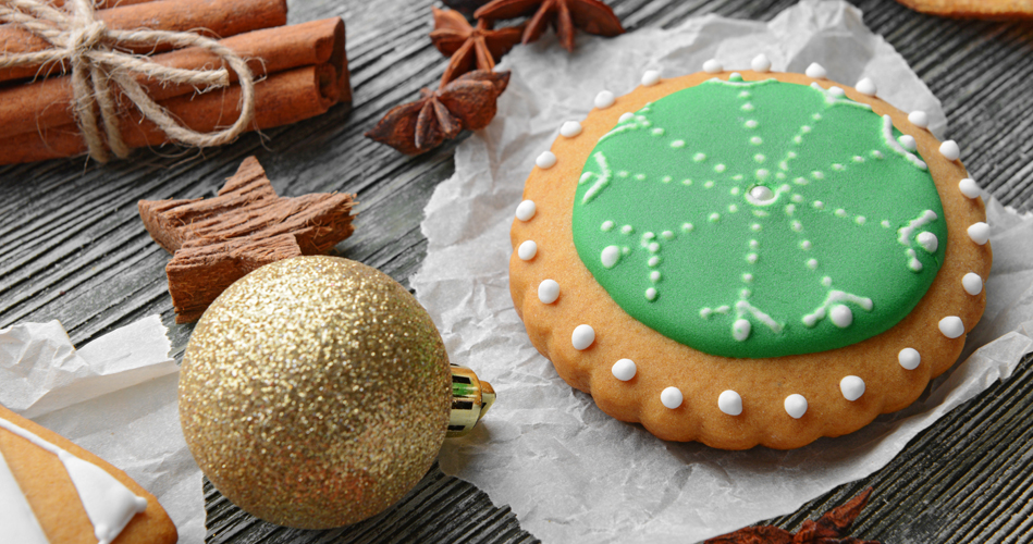 Une boule de Noël à manger