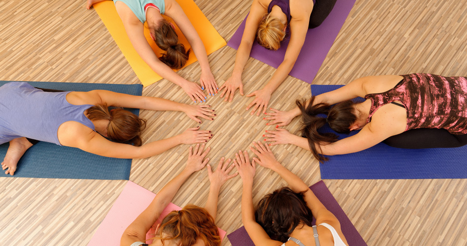 Utiliser les mandalas pendant une séance de yoga