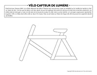 Vélo capteur de lumière