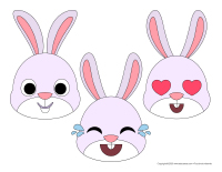 Visages-Lapins de Paques