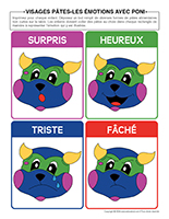 Visages pates-Emotions avec Poni