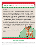 Visite de l&rsquo;ecurie des rennes du pere Noel