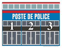 Voitures de police numérotées