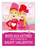 affiche-boite-aux-lettres des lutins de la Saint-Valentin