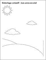 Ouvrir coloriage créatif-Les arcs-en-ciel