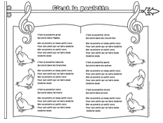 Ouvrir chanson- la poulette