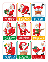 autocollants-Pere Noel