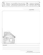 CAHIER SOUVENIR- Cabane à sucre