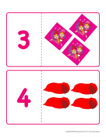 casse-têtes d’association chiffres-Lutins de la Saint-Valentin