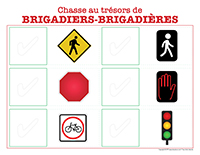 chasse au trésor de brigadiers-brigadières