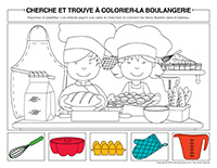 cherche et trouve a colorier-Boulangerie