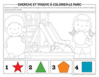 cherche-et-trouve a colorier-Parc