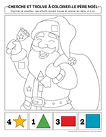 cherche et trouve à colorier-Pere Noel