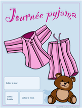 Calendrier perpétuel - journée pyjama