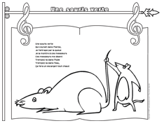 Chanson - Une souris verte Ouvrir - Une souris verte