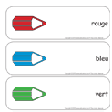 Étiquettes-mots géants-Les couleurs Ouvrir étiquettes-mots géants-Les couleurs