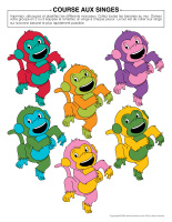course aux singes