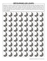 découpage de loups