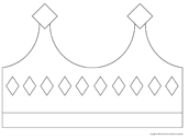 On peut bricoler une couronne avec le modèle disponible sur educatout