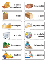 Liste d\'épicerie imagée pour enfant