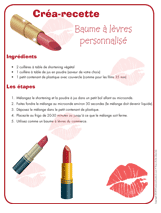 Ouvrir créa-recette-Baume à lèvres personnalisé