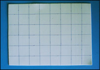 Mesurez des carrés de 1½ po.