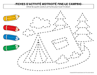 fiches d’activite-motricite fine Camping