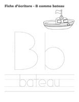 fiches d’écriture-B comme bateau fiches d’écriture-B comme bateau