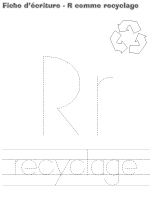 fiches d’écriture-R comme recyclage