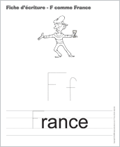 J’explore la lettre « F », comme « France »