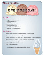 Ouvrir créa-recette – Je fais ma crème glacée