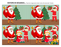 histoire en séquence-Cadeaux de Noel