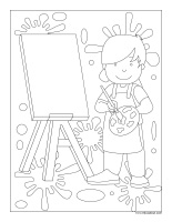 images à colorier-Peinture