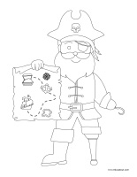 images à colorier-Pirates