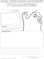 Bricolage Mon cahier de souvenir Halloween