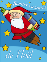 Affiche Bonnes vacances de Noël