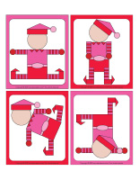 jeu des formes-Lutins de la Saint-Valentin