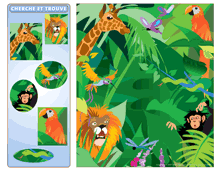 Ouvrir cherche et trouve le zoo