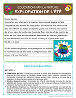 lettre thematique-Activites par la nature-Exploration de lete