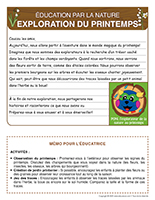 lettre thematique-Activites par la nature-Exploration du printemps
