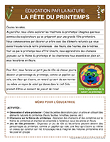 lettre thematique-Activites par la nature-La fete du printemps