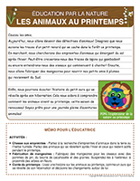 lettre thematique-Activites par la nature-Les animaux au printemps