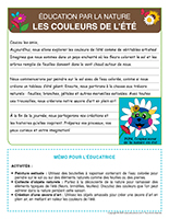 lettre thematique-Activites par la nature-Les couleurs de lete